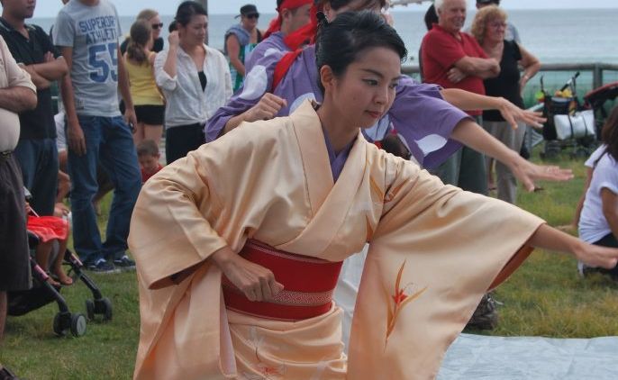 REMEMBERING: Japanese and Australians gathered at Coolangatta to raise funds for victims of Japan’s tsunami one year ago. 
